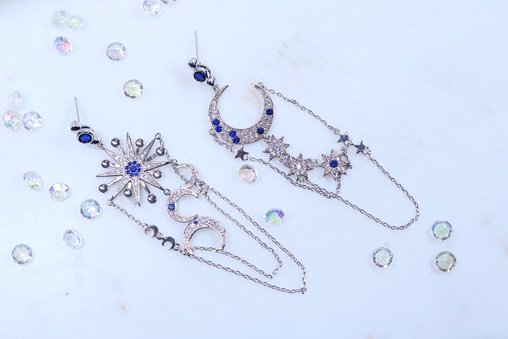 Sapphire Skies Earrings - Bali Moon Jewels