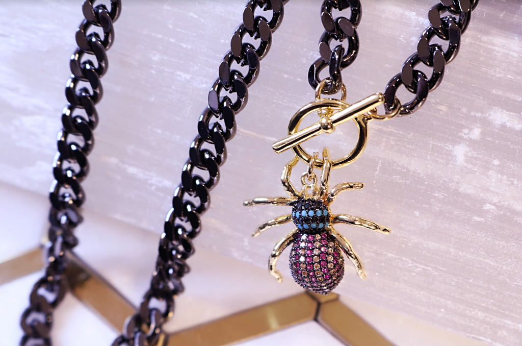 Itsy Bitsy Spider Necklace - Bali Moon Jewels