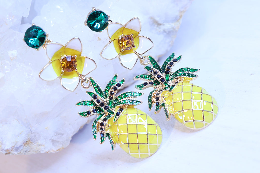 Wear A Crown Pineapple Earrings - Bali Moon Jewels