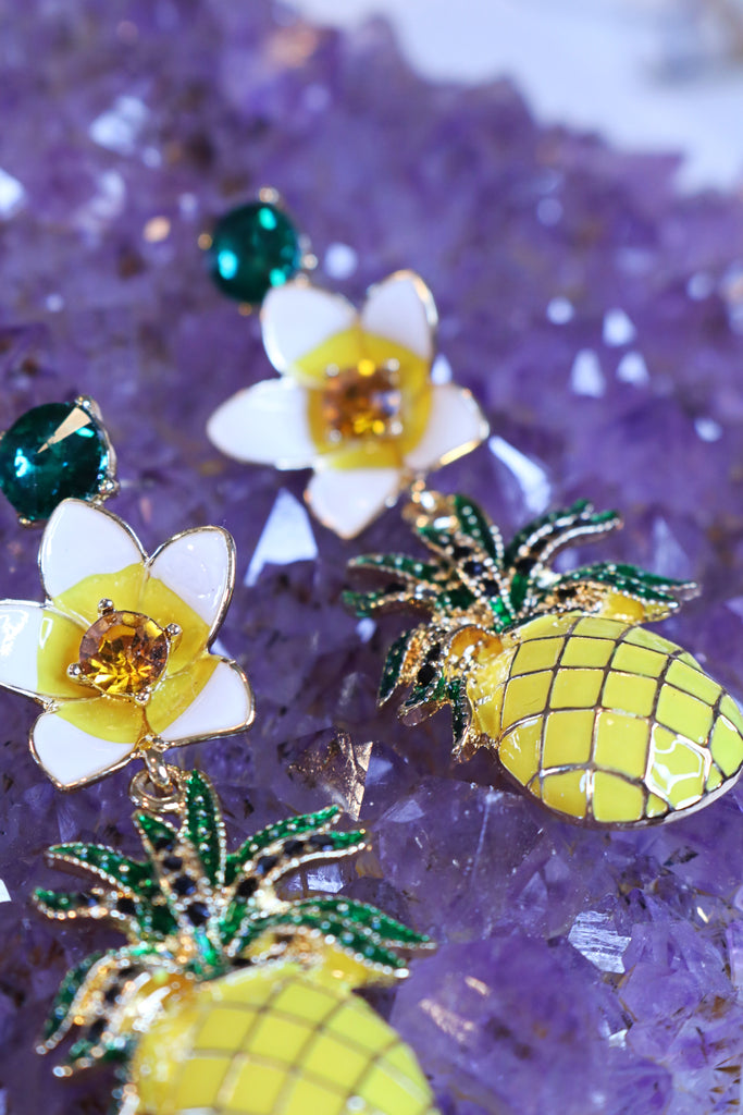 Wear A Crown Pineapple Earrings - Bali Moon Jewels