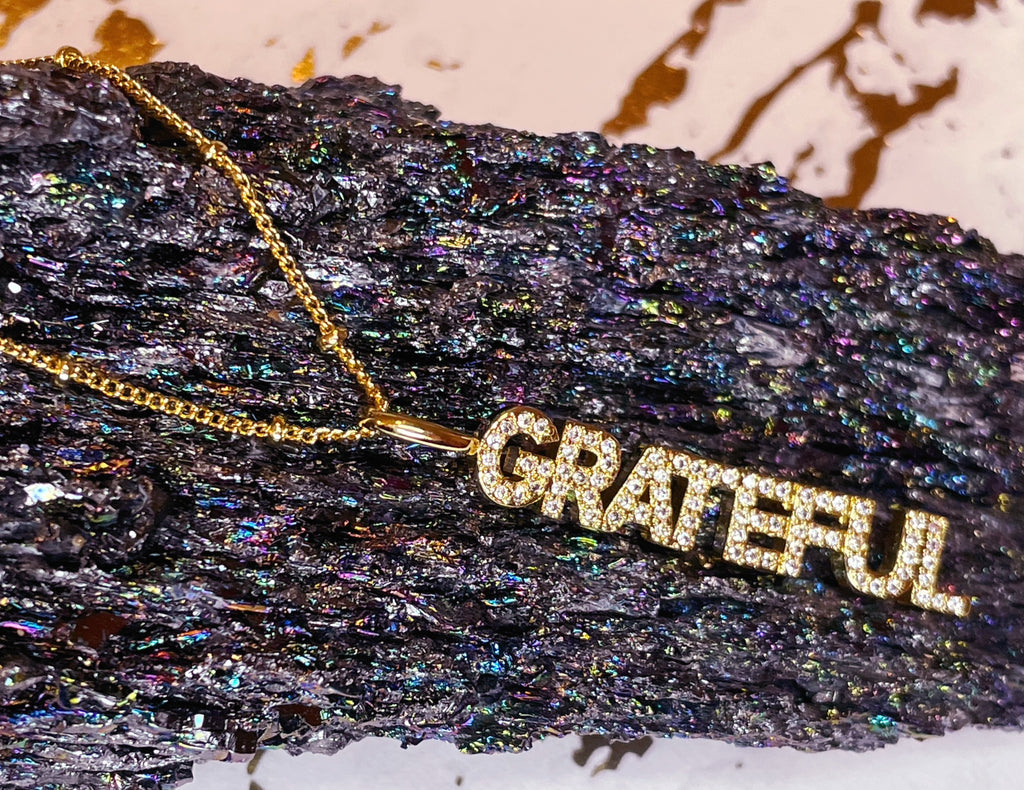 Gratitude and Blessings Necklace - Bali Moon Jewels
